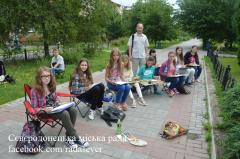 Юні Сєвєродонецькі художники вийшли малювати краєвиди міста