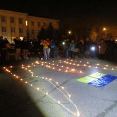 У здания Северодонецкого горисполкома состоялась акция «Україна – це я!»