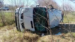 В Луганской области перевернулся автобус из-за ям на дорогах - 8 человек травмировано