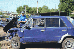 На Луганщине ГАИшники задержали водителя, который совершил ДТП и уехал