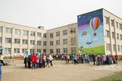 В Северодонецке ЮНИСЕФ вместе с детьми нарисовали мурал