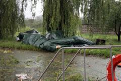 Внаслідок негоди зазнало значного руйнування місце для тимчасового перебування внутрішньо переміщених осіб